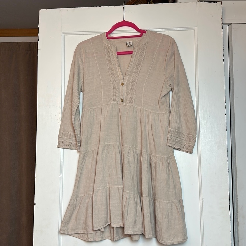 Blanco Cotton Boho Mini Dress | 100% Cotton · Cottagecore / Peasant Chic